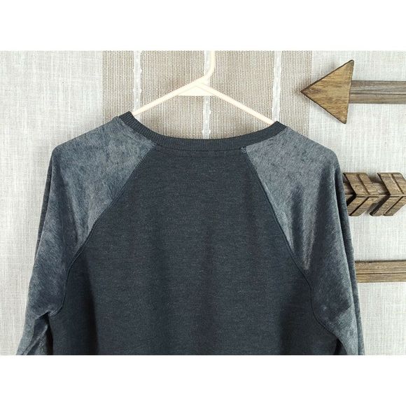 American Eagle Velvet Raglan Crew Neck Sweatshirt - Picture 6 of 8